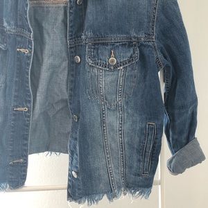 Denim Jacket Medium wash waist length